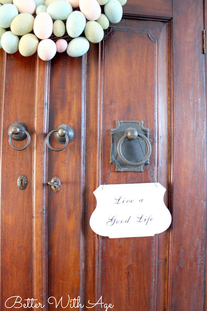 Hello spring / door handles on armoire - So Much Better With Age