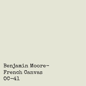 Benjamin Moore French Canvas paint color.