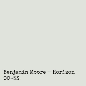 Benjamin Moore Horizon paint color.