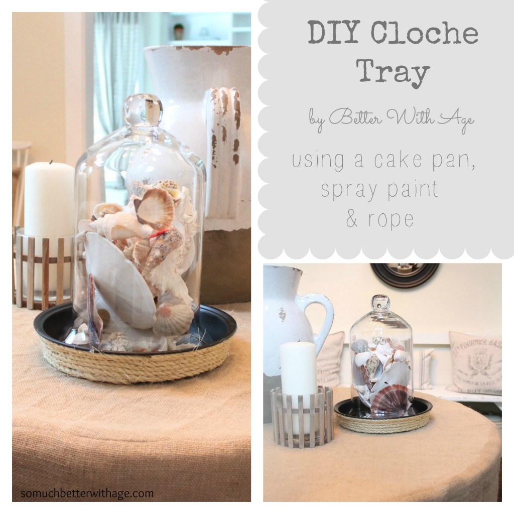 DIY Summer Cloche Tray So Much Better With Age