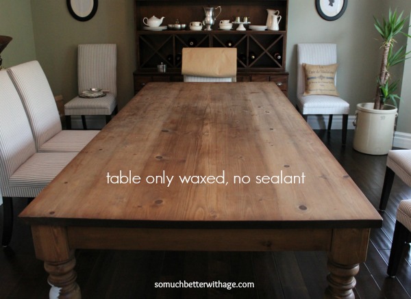 Dining table before www.somuchbetterwithage.com