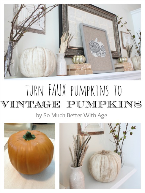 Vintage Chalk Paint Pumpkins