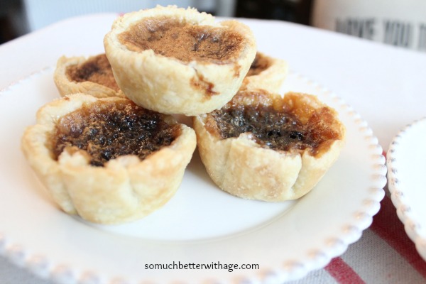 Best butter tart recipe ever / close up of butter tarts - So Much Better With Age