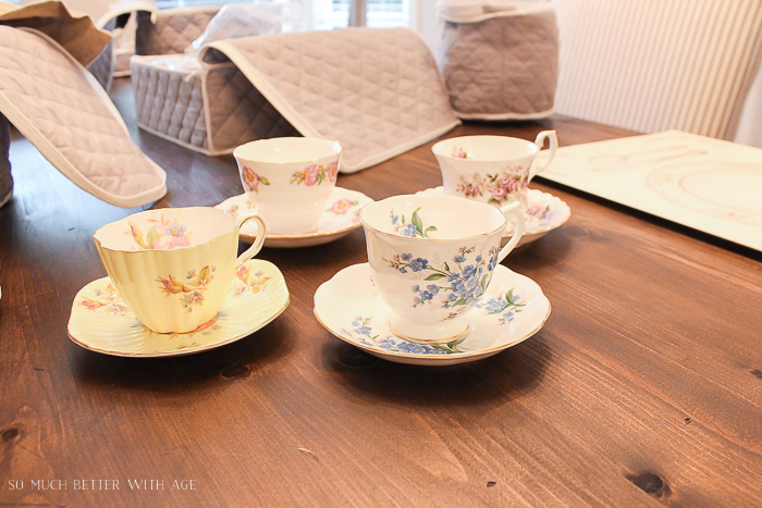 Why Bother Having a China Collection and How to Store and Care for It/grandma's tea cups - So Much Better With Age