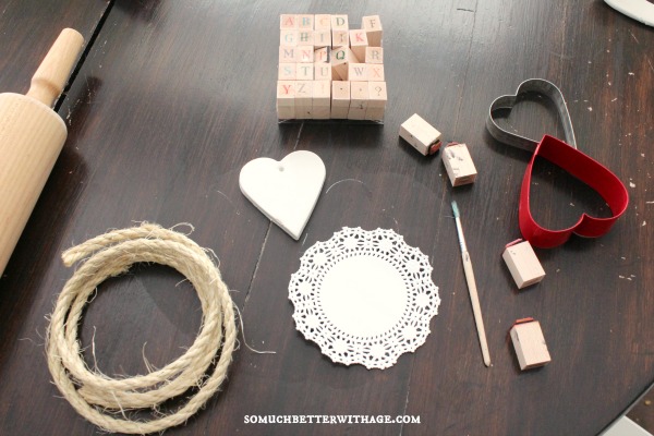 DIY Clay Valentine Hearts and Garland / supplies - So Much Better With Age