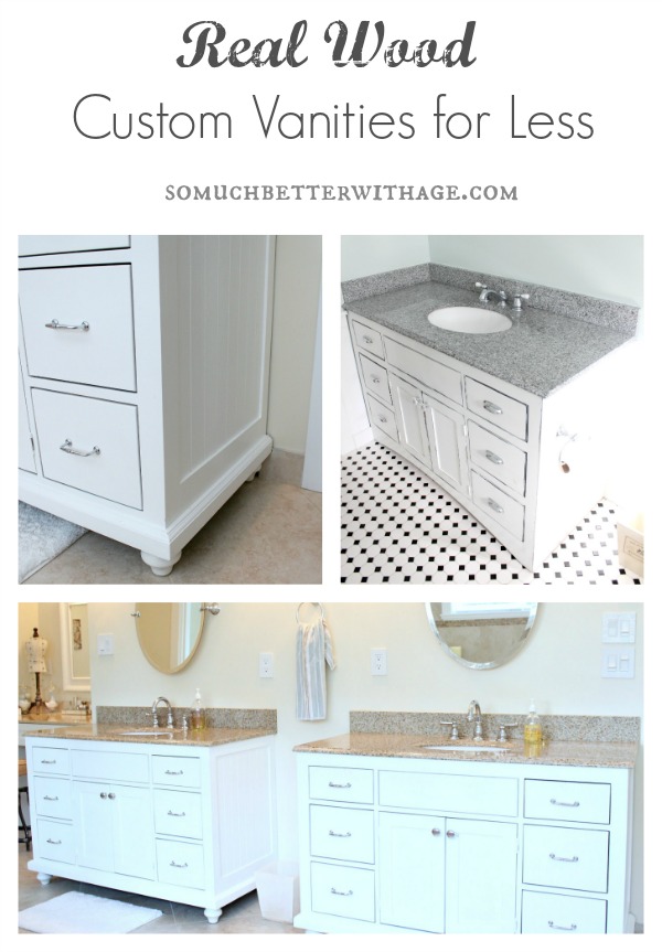 Real wood custom vanities for less - So Much Better With Age