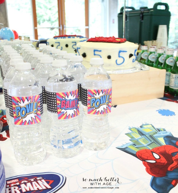 Spiderman Bottle Labels Drink Labels Spiderman Party Spiderman Birthday  Spiderman Favors Water Label Spiderman Theme Superhero 