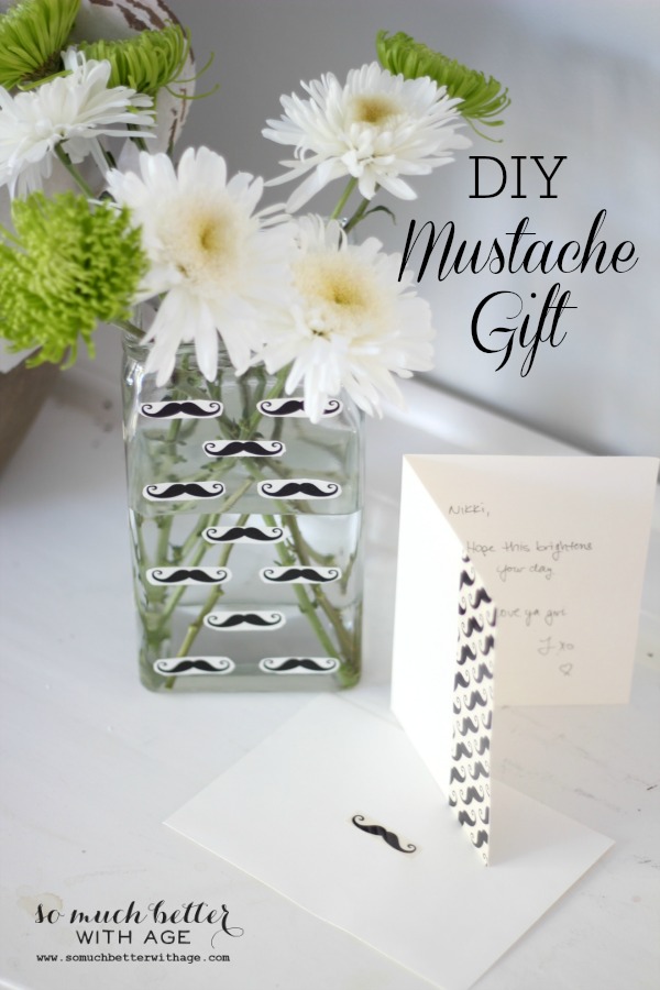 Mustache Gift Set with Duck Tape