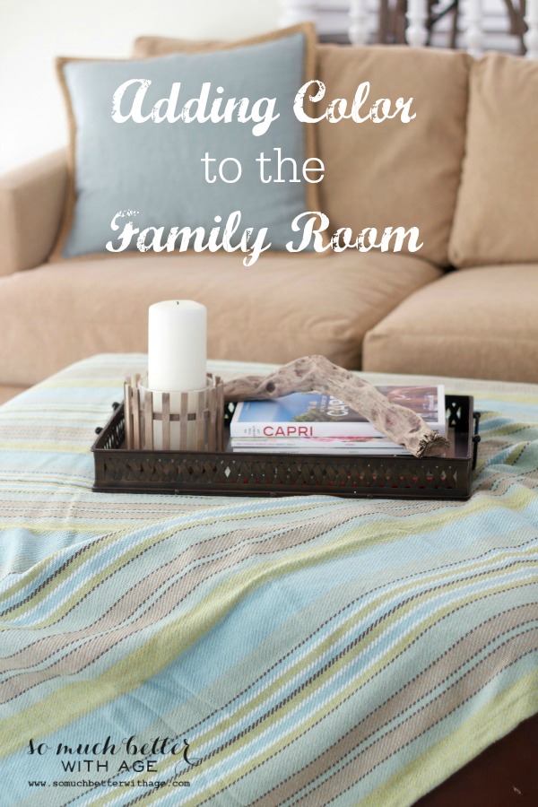 Adding Color to the Family Room (and Giveaway)