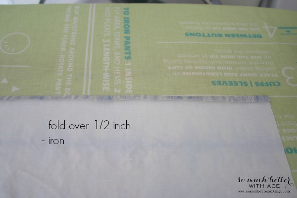 Hem / Envelope pillow cover tutorial via somuchbetterwithage.com