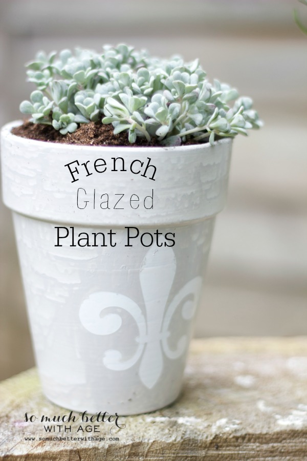 French Glazed Plant Pots