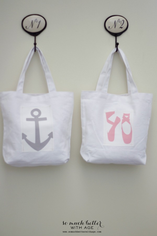 Cotton canvas bags and magnets using Silhouette Cameo machine