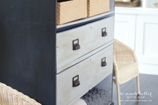 Baskets that are great for storage in the dresser.