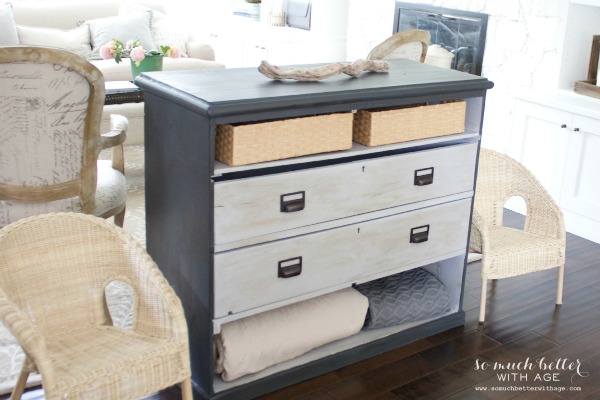 Two-Tone Dresser with Chalk Paint and Pearl Plaster