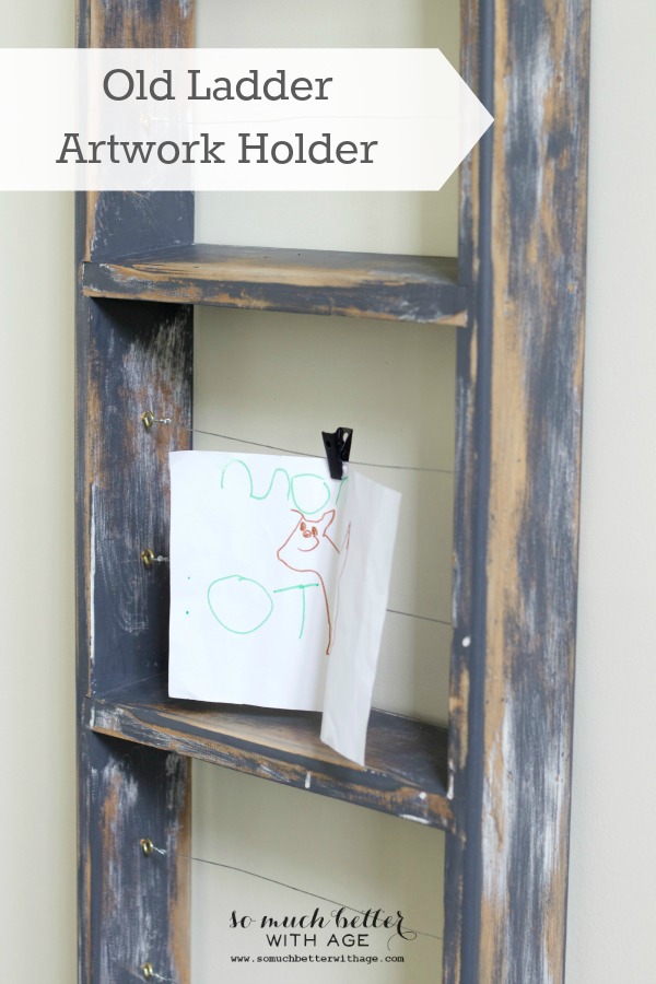 Old Ladder Artwork Holder + My Decorating Style