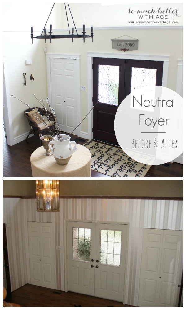 Neutral Foyer - Before & After - So Much Better With Age