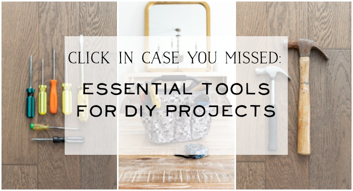 Essential tools For DIY Projects poster.