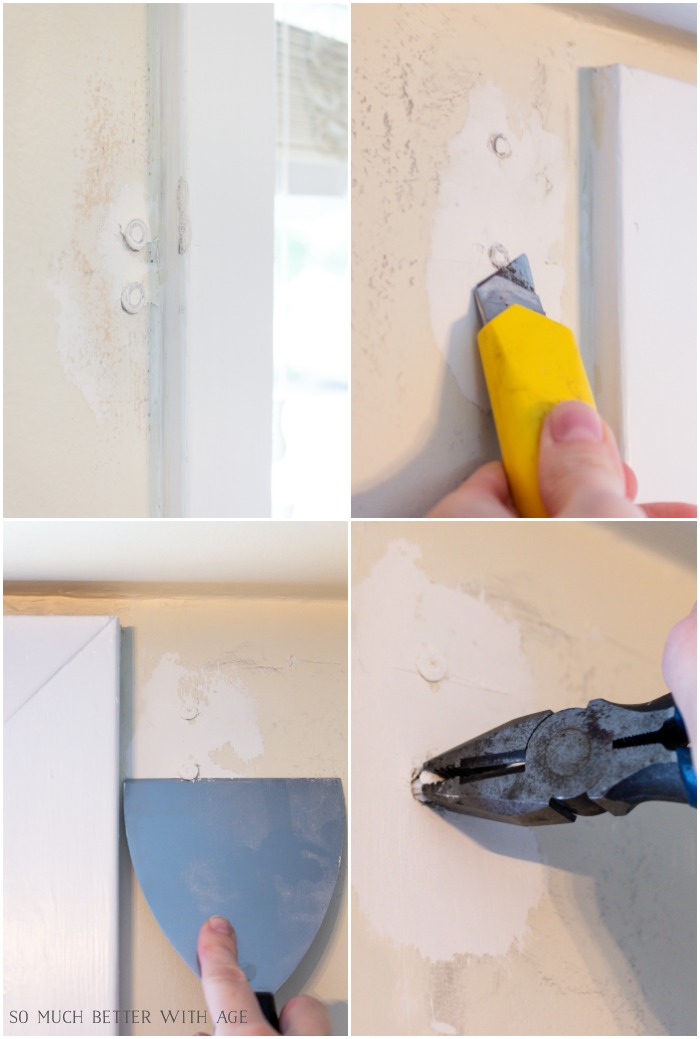 4 Ways to Remove Wall Anchors with a picture of the 4 ways.