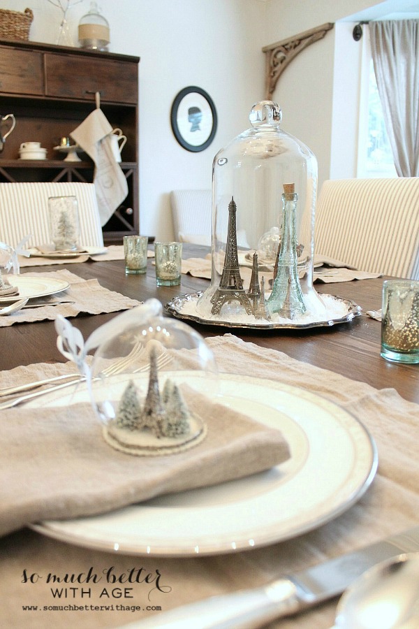 Two French Christmas Tablescapes