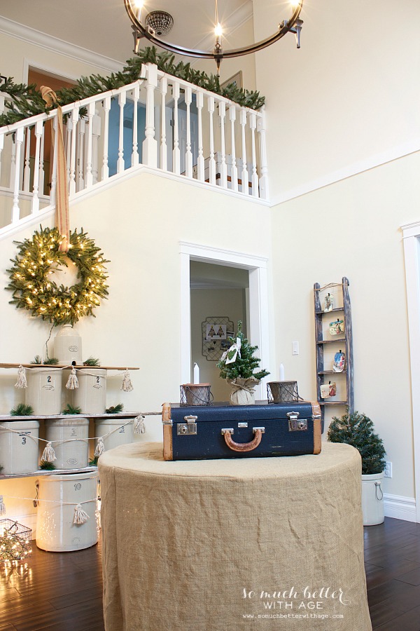 O Crockmas Tree / antique luggage on table - So Much Better With Age