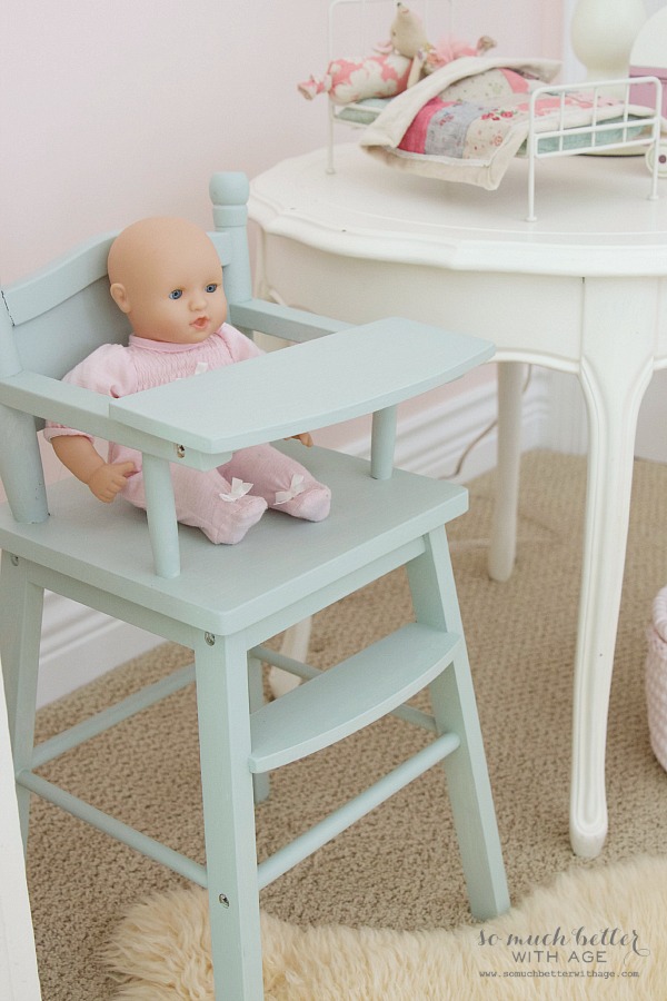 doll in highchair