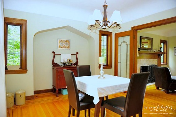 Our old old house, 90-year-old Tudor house tour / after picture of renovated dining room - So Much Better With Age