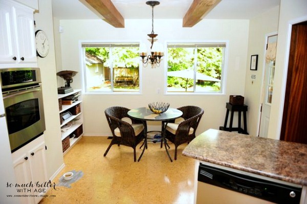 Our old old house, 90-year-old Tudor house tour / after picture of kitchen nook - So Much Better With Age