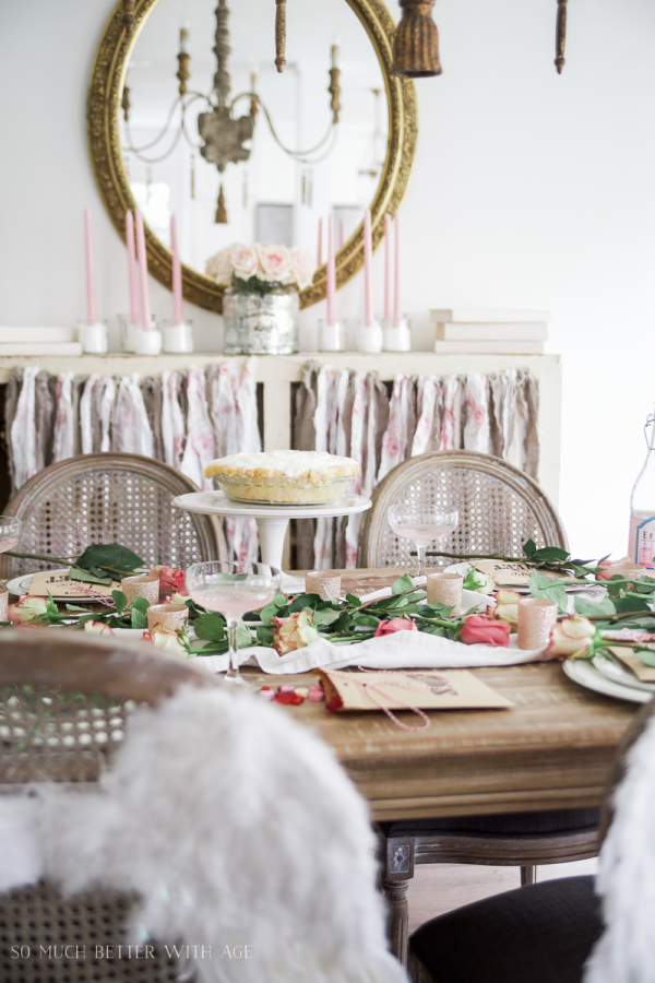 Pretty Pink Roses Valentine's Day Table Setting - Jamie Lundstrom