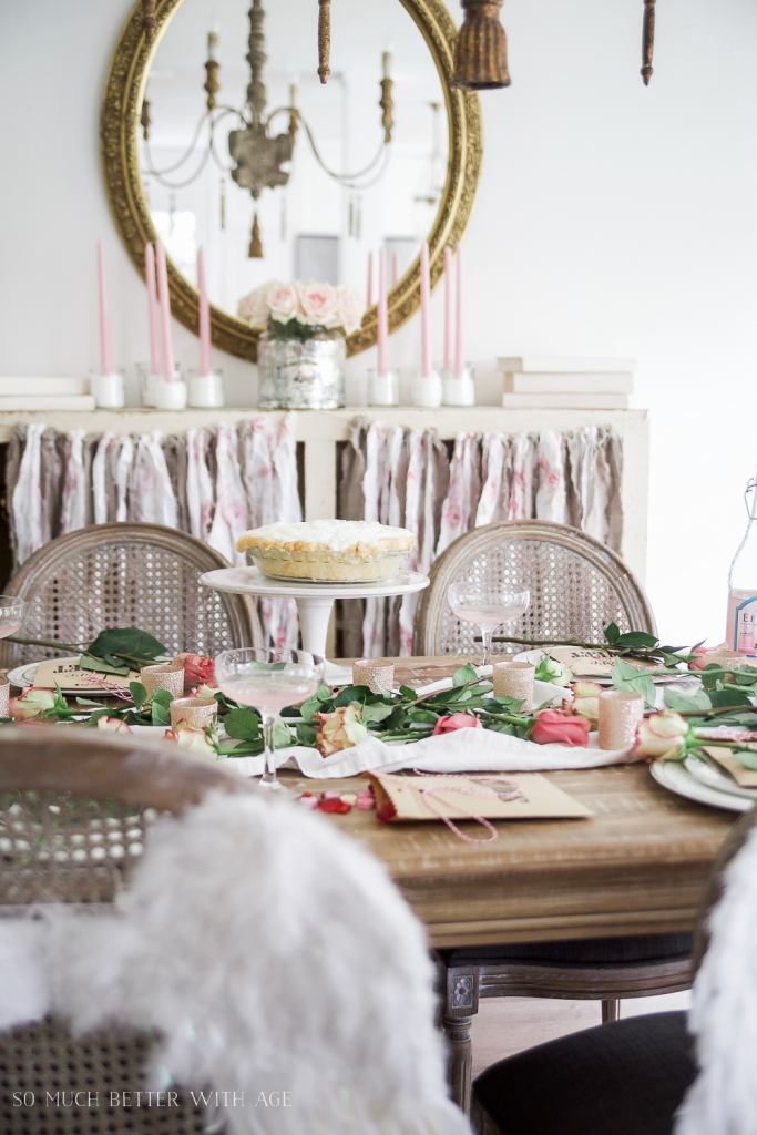 Pretty Pink Roses Valentine's Day Table Setting - Jamie Lundstrom