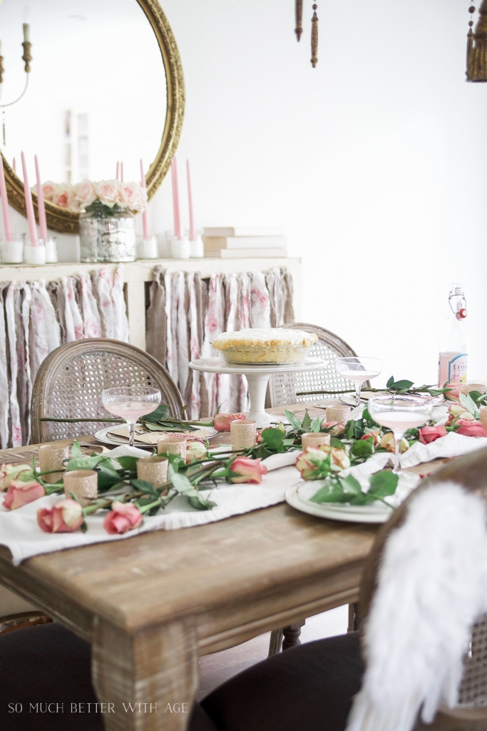 Pretty Pink Roses Valentine's Day Table Setting - Jamie Lundstrom