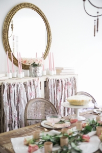 Pretty Pink Roses Valentine's Day Table Setting - Jamie Lundstrom