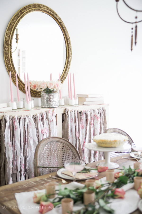 Pretty Pink Roses Valentine's Day Table Setting - Jamie Lundstrom