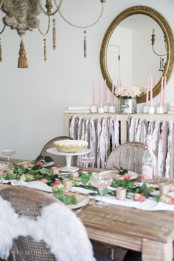Pretty Pink Roses Valentine's Day Table Setting - Jamie Lundstrom