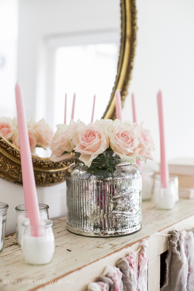 Pretty Pink Roses Valentine's Day Table Setting - Jamie Lundstrom