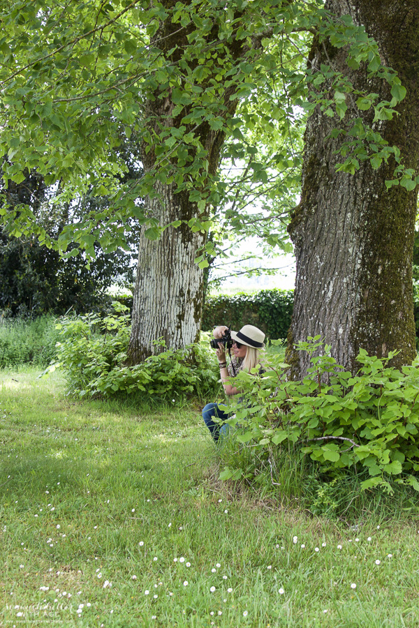 Taking photos of the grounds.