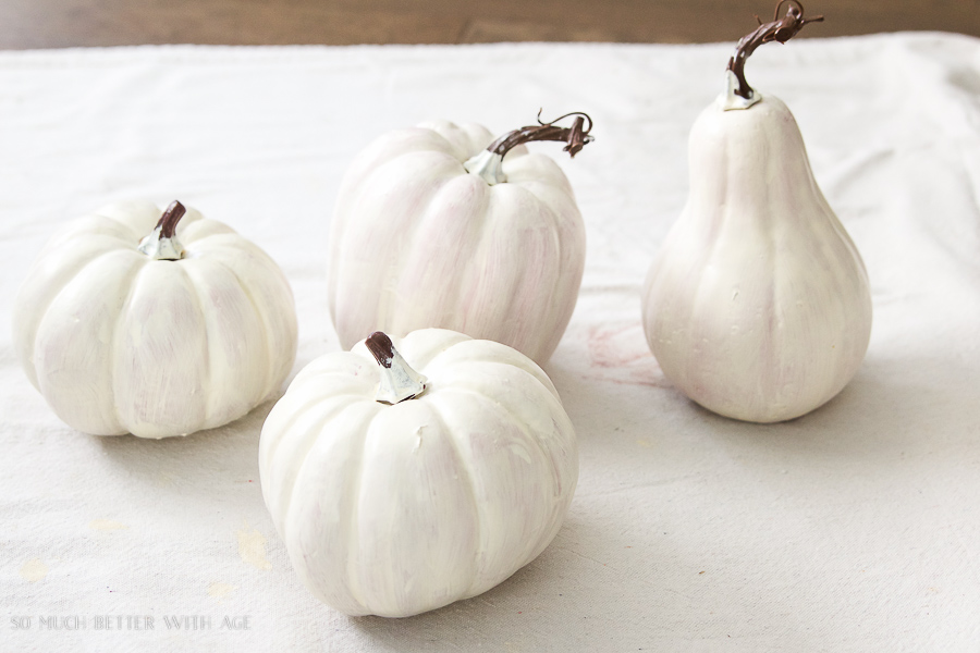 How To Paint Plastic Faux Pumpkins To Look Like Real Fairytale Heirloom  Pumpkins