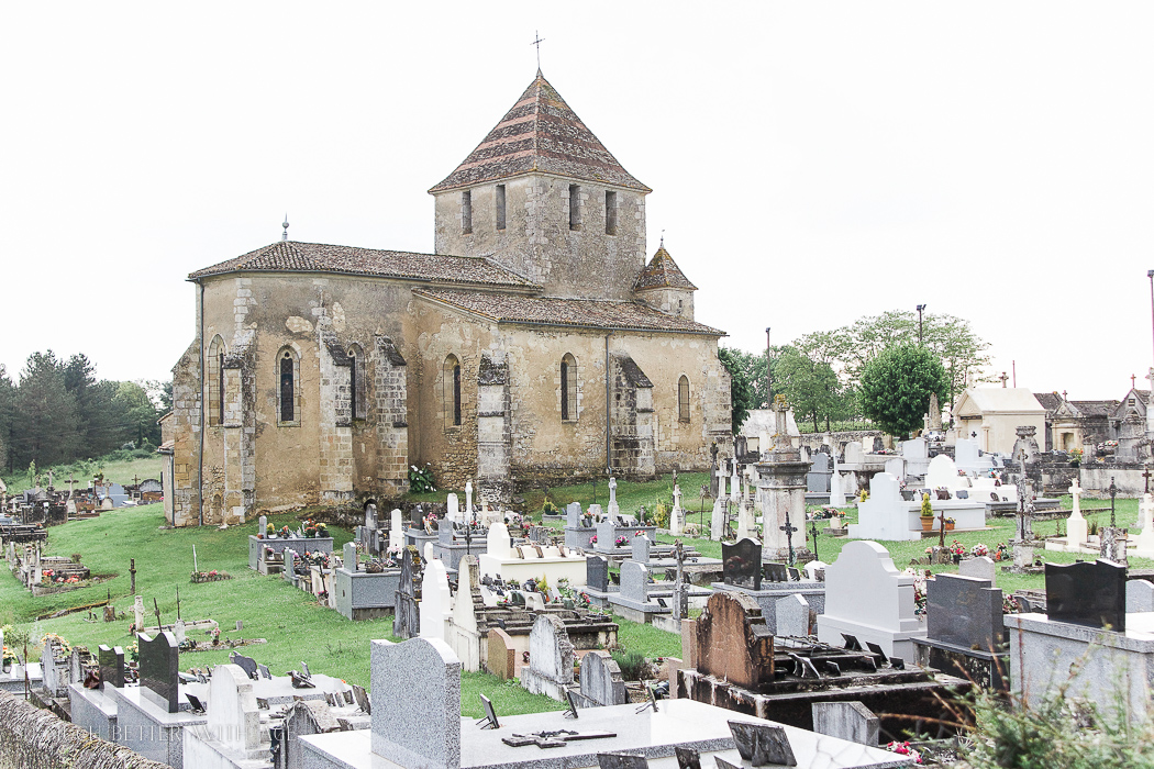 A cemetary beside the old church.