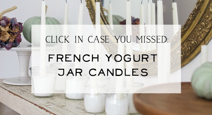 French Yogurt Jar Candles poster.