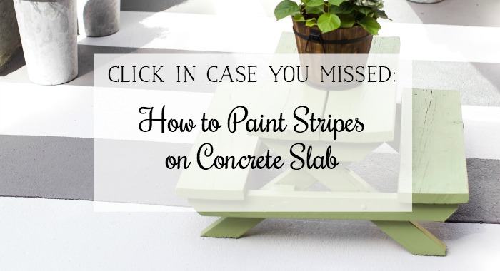 How To Paint Stripes On Concrete Slab poster.