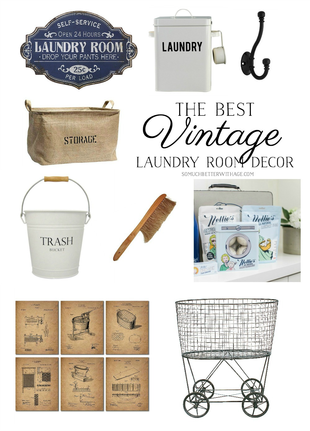 The Best Vintage Laundry Room Decor - So Much Better With Age