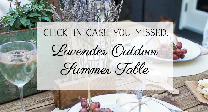 Lavender Outdoor Summer Table poster.