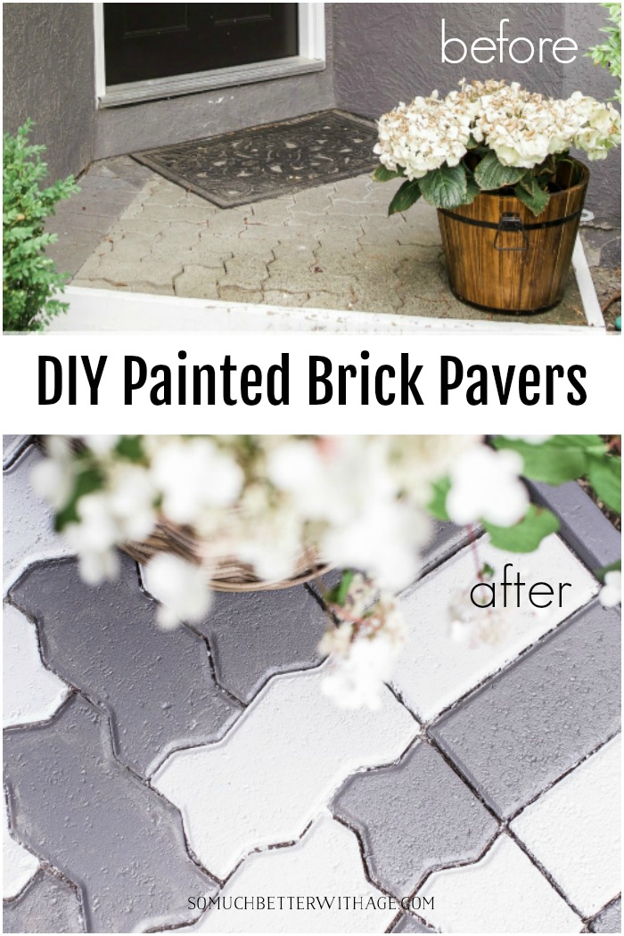 DIY Painted Brick Pavers - So Much Better With Age