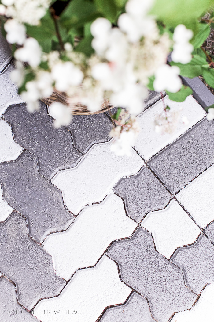 Painted Brick Pavers - So Much Better With Age