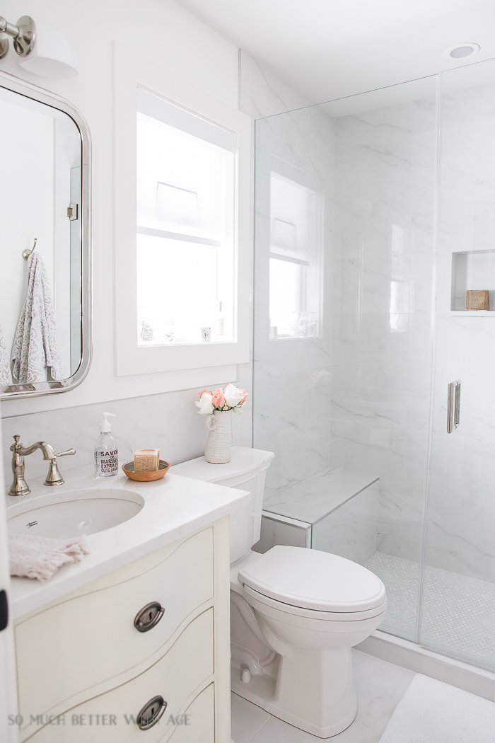 cool white small bathroom renovations