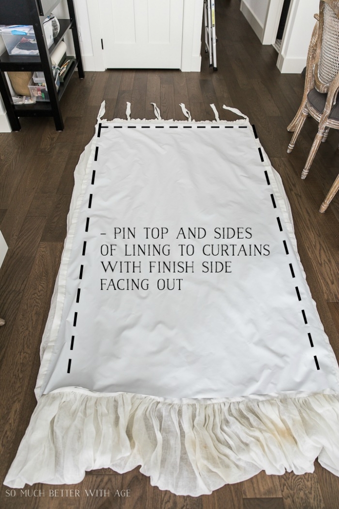 How to Sew Blackout Lining to Store Bought Curtains Jamie Lundstrom