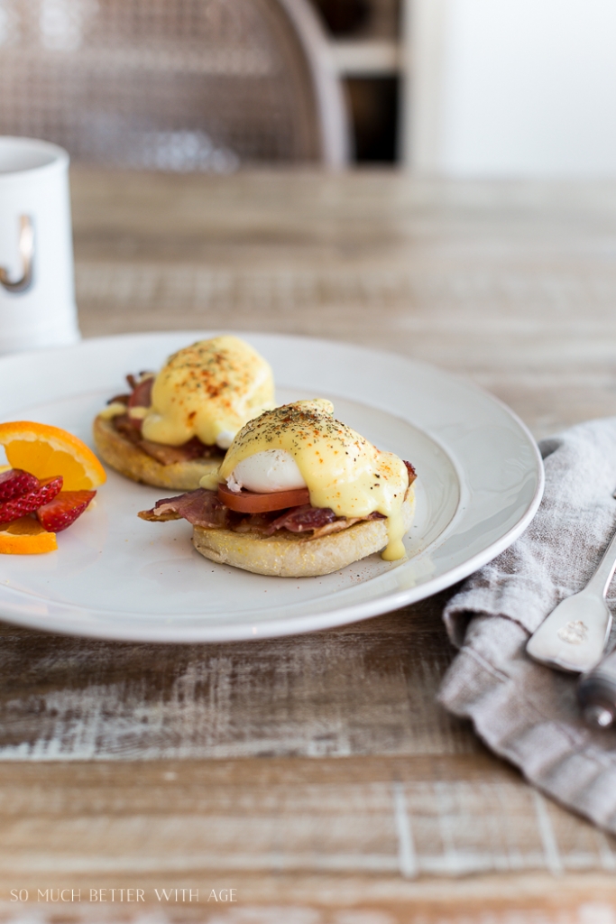 Easy Eggs Benedict with Bacon Jamie Lundstrom