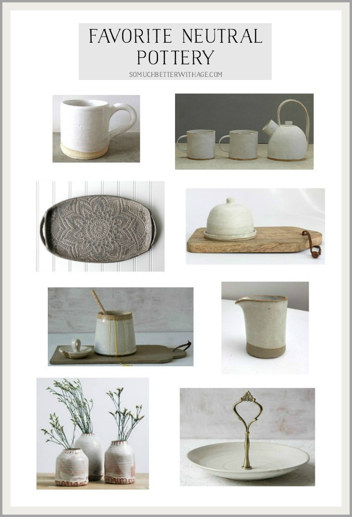 Favorite Neutral Pottery - So Much Better With Age