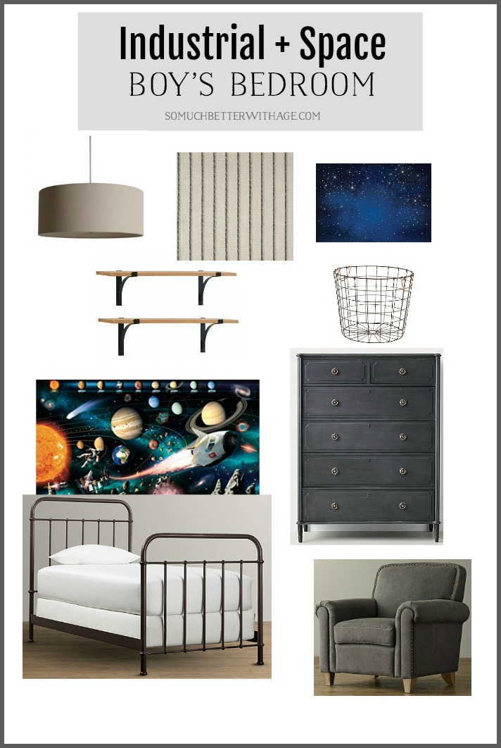 Industrial Space Boy’s Bedroom Reveal