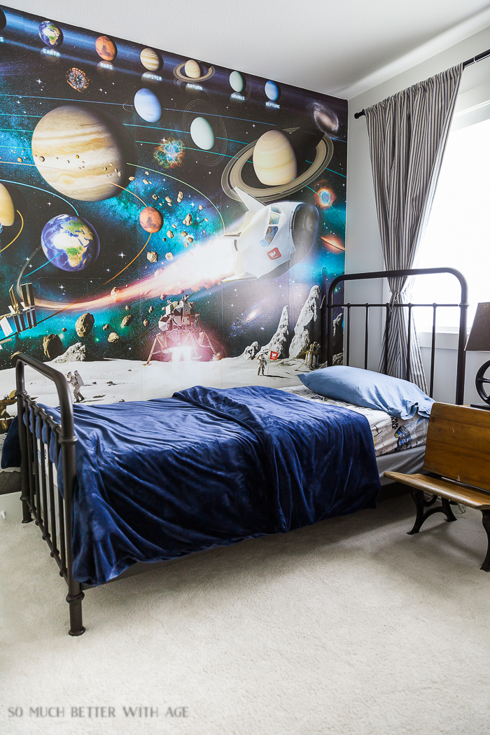 Industrial Space Boy's Bedroom Reveal - So Much Better With Age