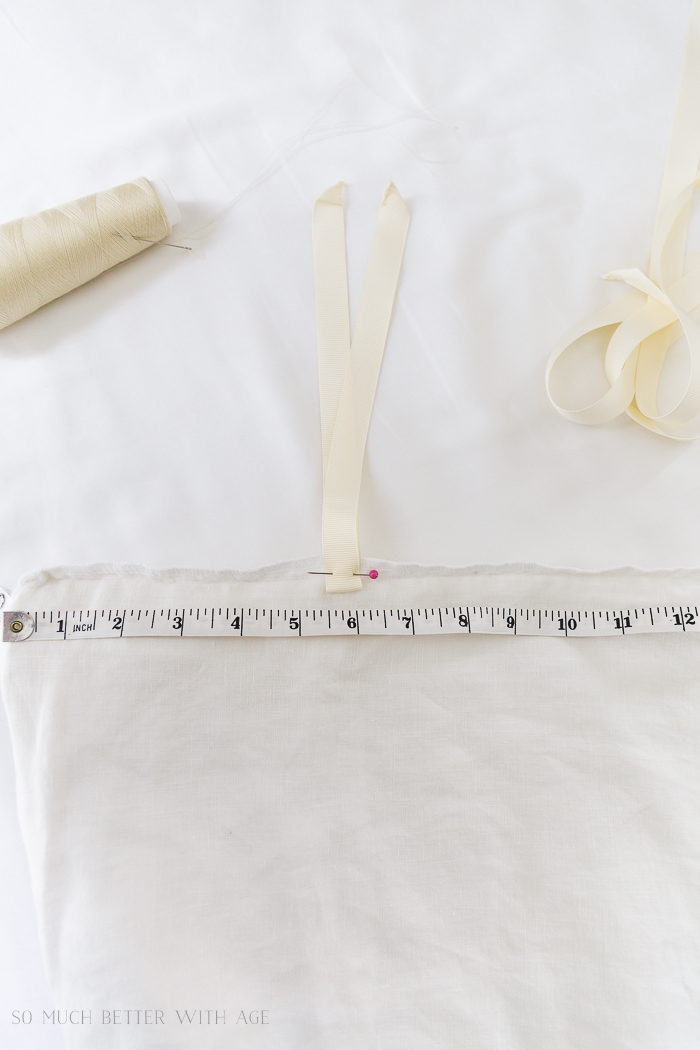 Sew Ties On A Duvet Cover When Your Duvet Cover Is Larger Than